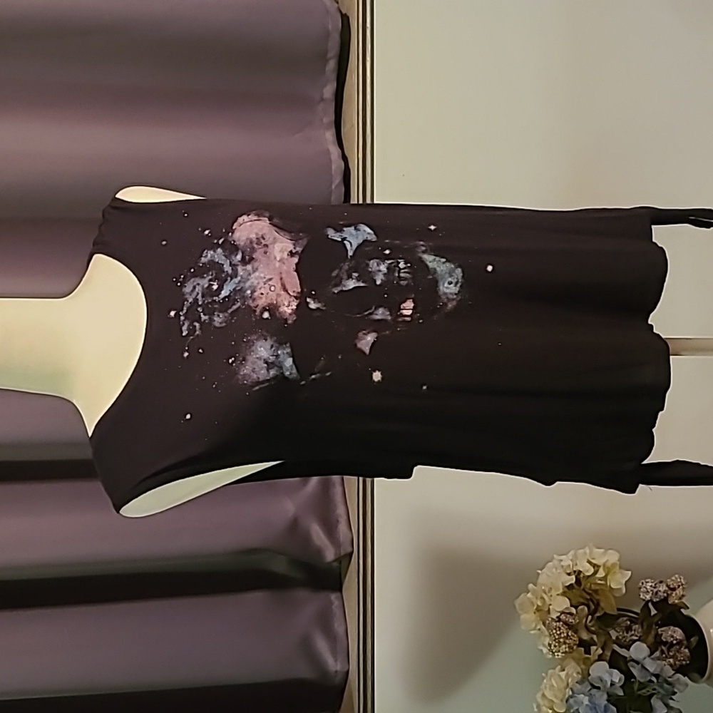 Midnight Hour Sleeveless Skull Shirt - Size Small